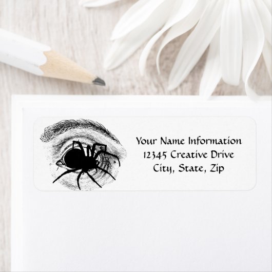 Spider Crawling Out of Eye Socket Rücksendeadresse (Insitu)