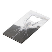 Spider Credit Card Flaschenöffner (Vorderseite Schrägansicht)