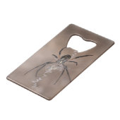Spider Credit Card Flaschenöffner (Rückseite Schrägansicht)