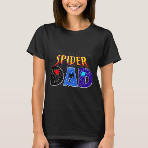 Spider Dad Design Vatertag passende Familie T-Shirt