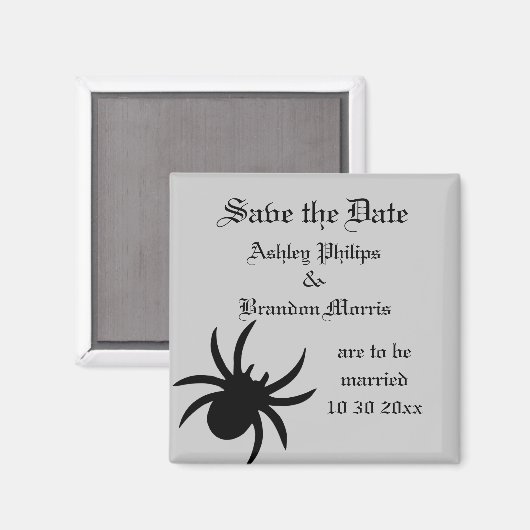 Spider Damask Speichern Sie das Datumsfenster Magnet (Vorderseite/Rückseite)