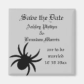 Spider Damask Speichern Sie das Datumsfenster Magnet (Vorne)