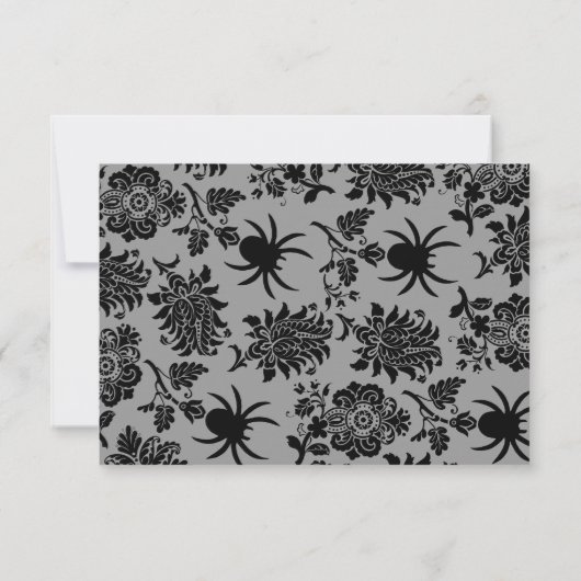 Spider Damask UAWG RSVP Karte (Rückseite)