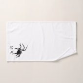 Spider Design Monogrammed Badhandtuch Set (Handtuch)