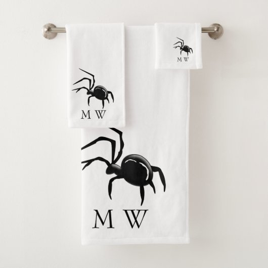 Spider Design Monogrammiert Badhandtuch Set (Insitu)