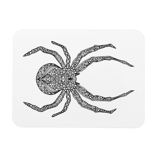 Spider Doodle Magnet (Horizontal)