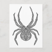 Spider Doodle Postkarte (Vorderseite)