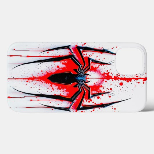 Spider Emblem: Artistic Red Splatter Case (Rückseite (Horizontal))