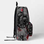 Spider Floral Design Gotischer Stil Bedruckter Rucksack (Links)