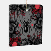 Spider Floral Design Gotischer Stil Keramikornament (Rechts)