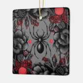 Spider Floral Design Gotischer Stil Keramikornament (Links)