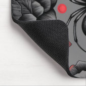 Spider Floral Design Gotischer Stil Mousepad (Ecke)