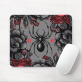 Spider Floral Design Gotischer Stil Mousepad (Mit Mouse)