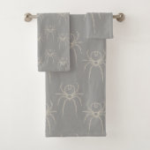 Spider - Ghost Gray und Bone White Badhandtuch Set (Insitu)