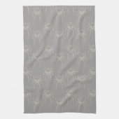 Spider - Ghost Gray und Bone White Geschirrtuch (Vertikal)