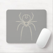 Spider - Ghost Gray und Bone White Mousepad (Mit Mouse)