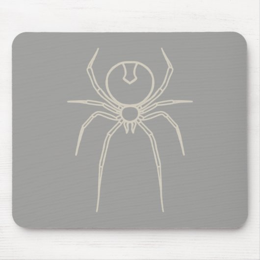 Spider - Ghost Gray und Bone White Mousepad (Vorne)