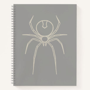Spider - Ghost Gray und Bone White Notizblock