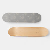 Spider - Ghost Gray und Bone White Skateboard (Horizontal)