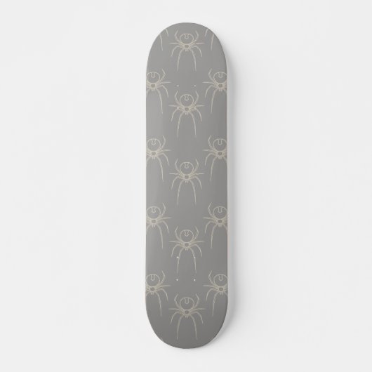 Spider - Ghost Gray und Bone White Skateboard (Vorne)