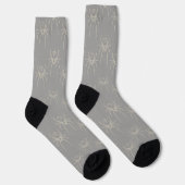 Spider - Ghost Gray und Bone White Socken (Rechts)
