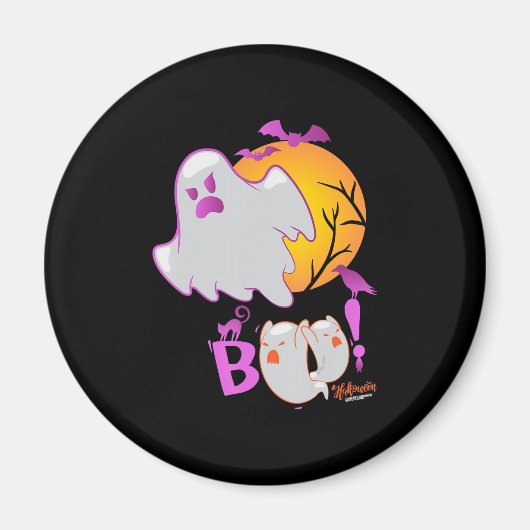 Spider Gift Boo Ghost Bats Spider Creepy Halloween Magnet (Vorne)