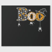 Spider Gift Halloween | Boo Spider Geschenkpapier (Flach)