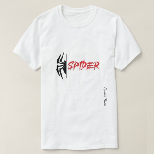 Spider Graphic Unisex T-Shirt – Typography Mix (Design vorne)
