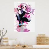 Spider-Gwen - Spritzer Art Poster (Küche)