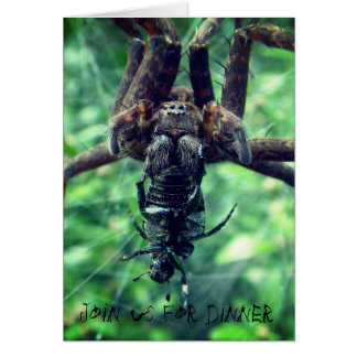 Spider Halloween Dinner Einladung