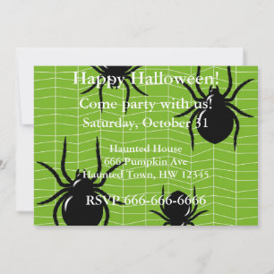 Spider Halloween Einladung