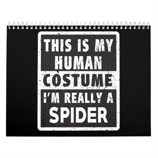 Spider Halloween Kostüm Funny Spider Kostümgeschen Kalender (Titelbild)