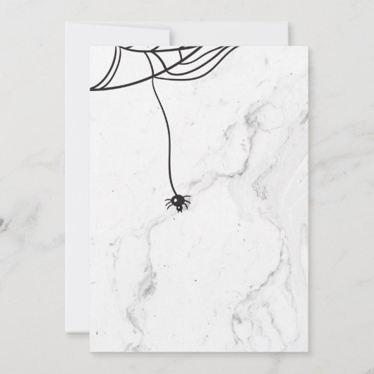 Spider Halloween-Party Einladung (Rückseite)