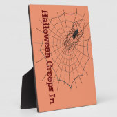 Spider Halloween Plaque Fotoplatte (Seite)