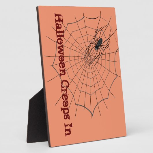 Spider Halloween Plaque Fotoplatte (Seite)
