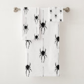 Spider Halloween Spooky Pattern Badetuch Set (Insitu)