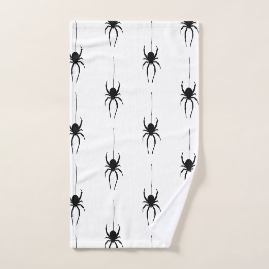 Spider Halloween Spooky Pattern Badetuch Set (Handtuch)