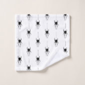 Spider Halloween Spooky Pattern Badetuch Set (Waschlappen)