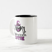 Spider Halloween Süsse Zweifarbige Tasse (Vorderseite Links)