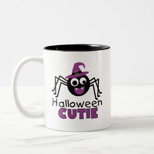 Spider Halloween Süsse Zweifarbige Tasse (Links)
