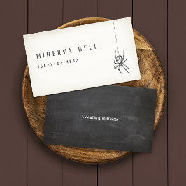 Spider Halloween Telefonnummerkarte