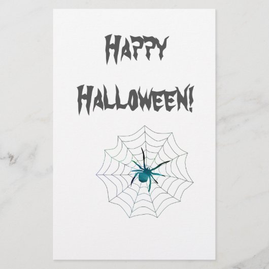 Spider Happy Halloween! Briefpapier (Vorderseite)