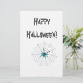 Spider Happy Halloween! Briefpapier (Stehend Vorderseite)