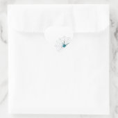 Spider Herz-Aufkleber (Tasche)