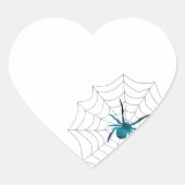 Spider Herz-Aufkleber (Vorderseite)