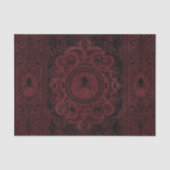 Spider Hexe | Dark Red Fantasy Spiderweb Geblüht Seidenpapier (Vorderseite)