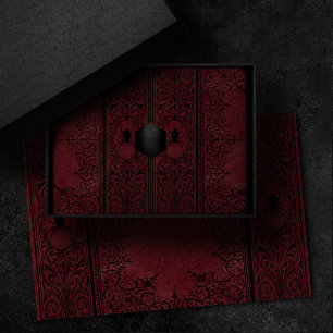 Spider Hexe Dark Red Fantasy Spiderweb Geblüht Seidenpapier