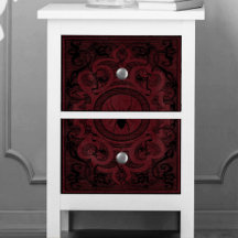 Spider Hexe | Dark Red Fantasy Spiderweb Geblüht