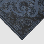 Spider Hexe | Dusty Slate Blue Spiderweb Geblüht Seidenpapier (Detail)