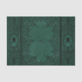 Spider Hexe | Emerald Green Spiderweb Geblüht Seidenpapier (Vorderseite)